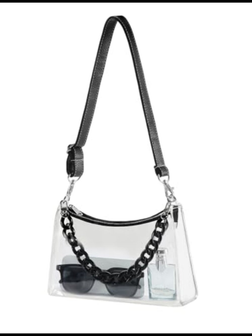 Clear Purse Stadium Approved Transparent PVC Shoulder Bag